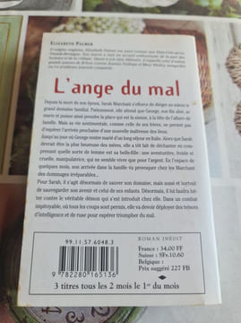 L'ange du mal. ELIZABETH PALMER