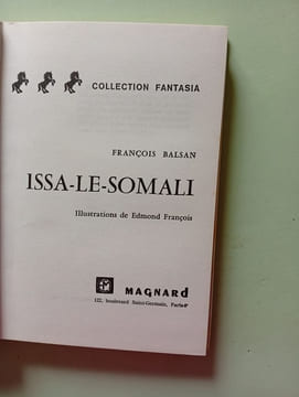 Issa le Somali. François Balsan
