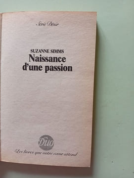 Naissance d'une passion. SUZANNE SIMMS