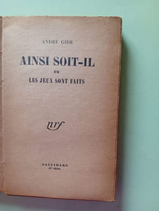 Ainsi soit-il ou les jeux sont faits