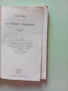 Le Malade imaginaire. Molière