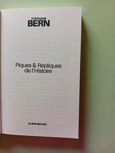 Piques & répliques de l'Histoire