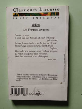 MOLIERE FEMMES SAVANTES. Molière