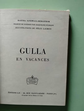Gulla en vacances. Martha Sandwall-Bergström