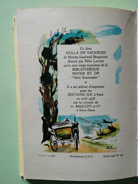 Gulla en vacances. Martha Sandwall-Bergström