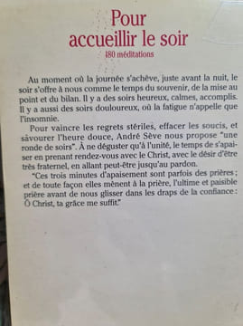 Pour accueillir le soir. André Sève