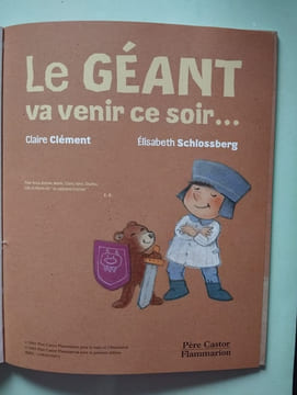 Le géant va venir ce soir. Claire Clément  Élisabeth Schlossberg