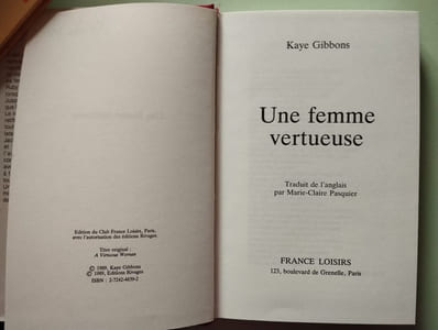 Une femme vertueuse