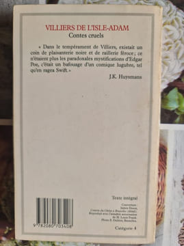Contes cruels. Villiers de l'Isle-Adam