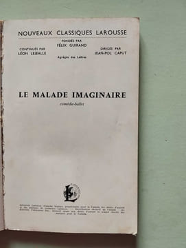 Le malade imaginaire. Molière