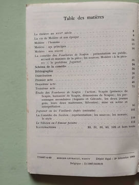 Les Fourberies de Scapin ; Le Sicilien ou l'Amour peintre. Molière