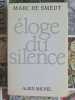 &Eacute;loge du silence. MARC DE SMEDT