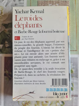 Le roi des éléphants et Barbe-Rouge la fourmi boiteuse. Yachar Kemal