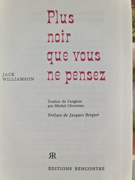 Plus noir que vous ne pensez. Jack Williamson