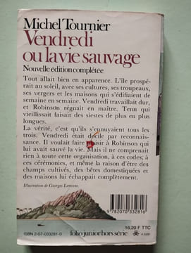 Vendredi ou la vie sauvage. Micel Tournier