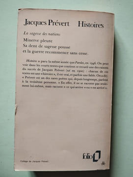 Histoires. Jacques Prevert
