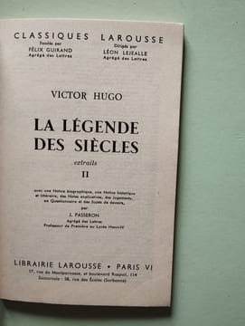 La Légende des siècles. Victor Hugo