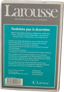 Vocabulaire pour la dissertation