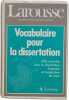 Vocabulaire pour la dissertation. Bomati Yves Amon Evelyne