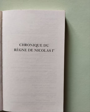 Chronique du règne de Nicolas Ier. Patrick Rambaud