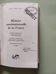 Histoire constitutionnelle de la France