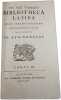 Bibliotheca Latina Tomvs III. Io. Alb. Fabricii