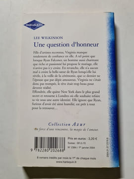Une question d'honneur. Lee Wilkinson