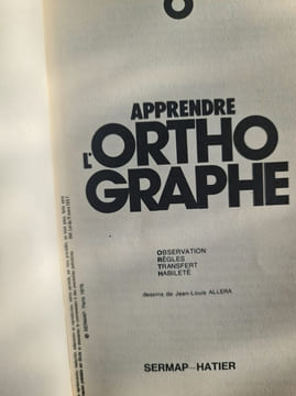Apprendre l'orthographe. J.&J. Guion