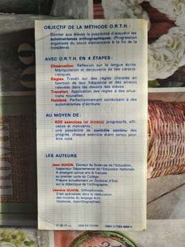 Apprendre l'orthographe. J.&J. Guion