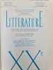Litt&eacute;rature XX e siecle. Bernard Lecherbonnier  Dominique Rinc&eacute;  Pierre Brunel  Christiane Moatti