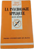La psychologie appliqu&eacute;e. Ren&eacute; Binois