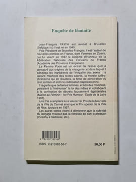 Enquête de féminité et autres propos subversifs. Jean-François Payfa