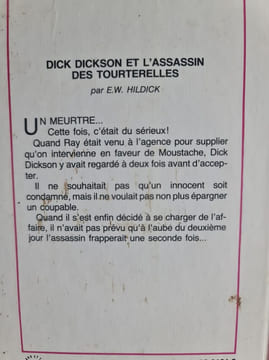 Dick Dickson et l'assassin des tourterelles. E. W. Hildick