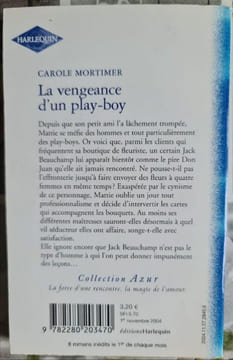 La vengeance d'un play-boy. CAROLE MORTIMER