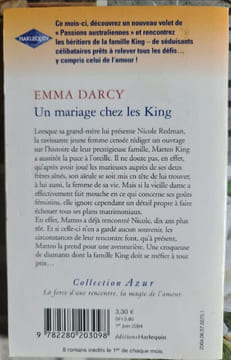Un mariage chez les King. EMMA DARCY