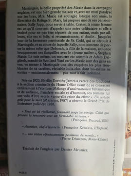 A visage couvert. P. D. James