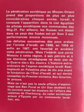 Poker d'espions à Tel-Aviv et au Caire. BEN DAN