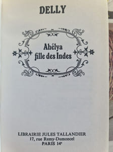 Ahélya fille des Indes