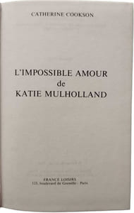 L'impossible amour de katie mulholland
