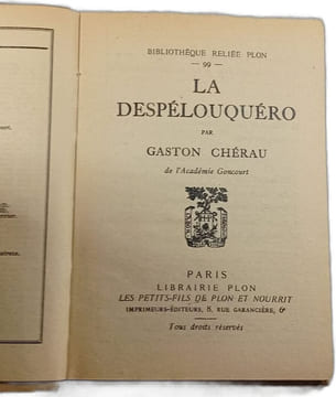 La Despélouquéro. Gaston Chérou