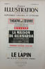 France Illustration n&deg;96 - Le Monde Illustr&eacute; Suppl&eacute;ment Th&eacute;&acirc;tral et Litt&eacute;raire. 