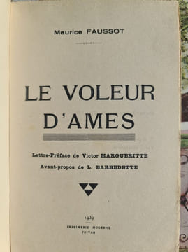 Le voleur d'âmes. Maurice FAUSSOT