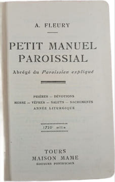 Petit manuel paroissial. A. Fleury