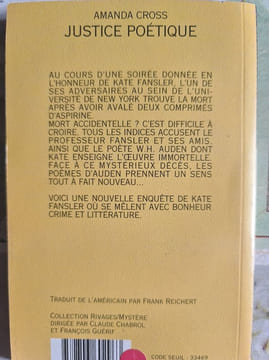 Justice poétique. Amanda Cross