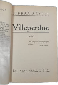 Villeperdue. Pierre Benoit