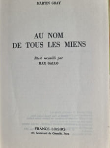 Au nom de tous les miens