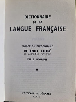Dictionnaire de la langue française II. Émile Littré