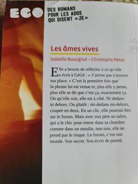 Les âmes vives. Isabelle Rossignol Christophe Petot