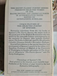The Selected Poetry of Spenser