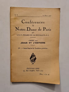 Conférences de Notre-Dame de Paris IV-Saint Paul et la tradition primitive